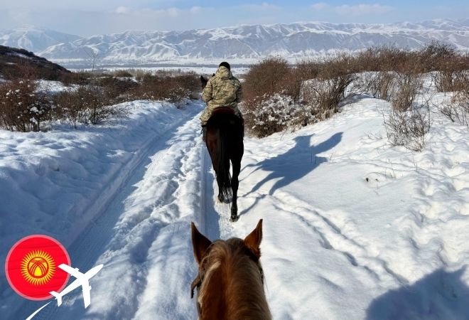 冬のキルギス絶景乗馬｜ビシュケク現地発！白銀の冒険3泊4日ツアー【駆け足経験者】
