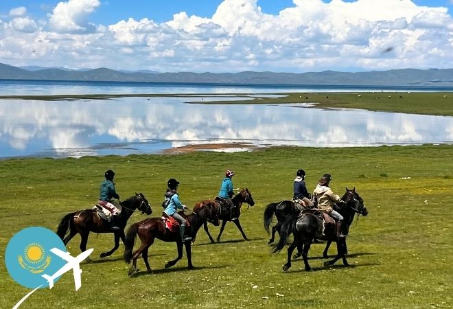 ソンクル湖の絶景と遊牧文化を体感｜アルマトイ発キルギス乗馬6泊7日ツアー【初心者から】